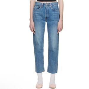 Re/Done 70s Stove Pipe Raw Hem Jean Size 27